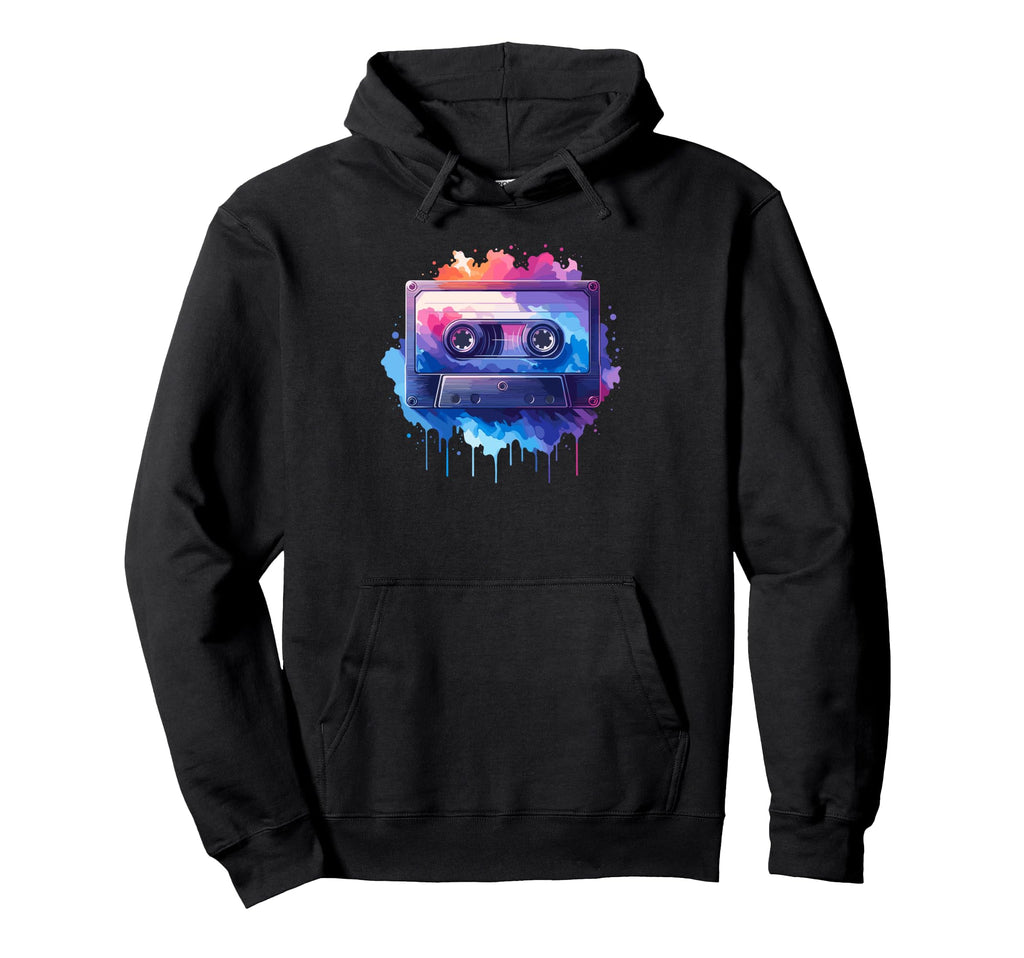 Cassette Player Music Tape Recorder Hoodie - Minimalist Print Men Women - T-Shirt, Sweatshirt, Hoodie