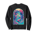 Japanese Koi Fish Synthwave Outrun Sweatshirt - Streetwear Style Unisex - T-Shirt, Sweatshirt, Hoodie