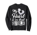My Heart Is That Field Soccer Sweatshirt - Trendy Graphic for Adults - T-Shirt, Sweatshirt, Hoodie