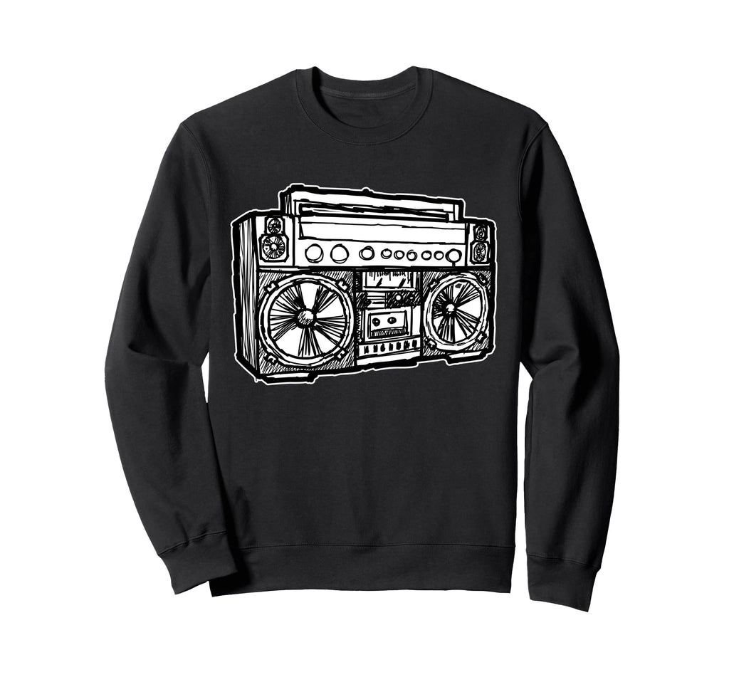 Ghetto Blaster 80S 90S Old Sweatshirt - Fun Novelty Design Men Women - T-Shirt, Sweatshirt, Hoodie