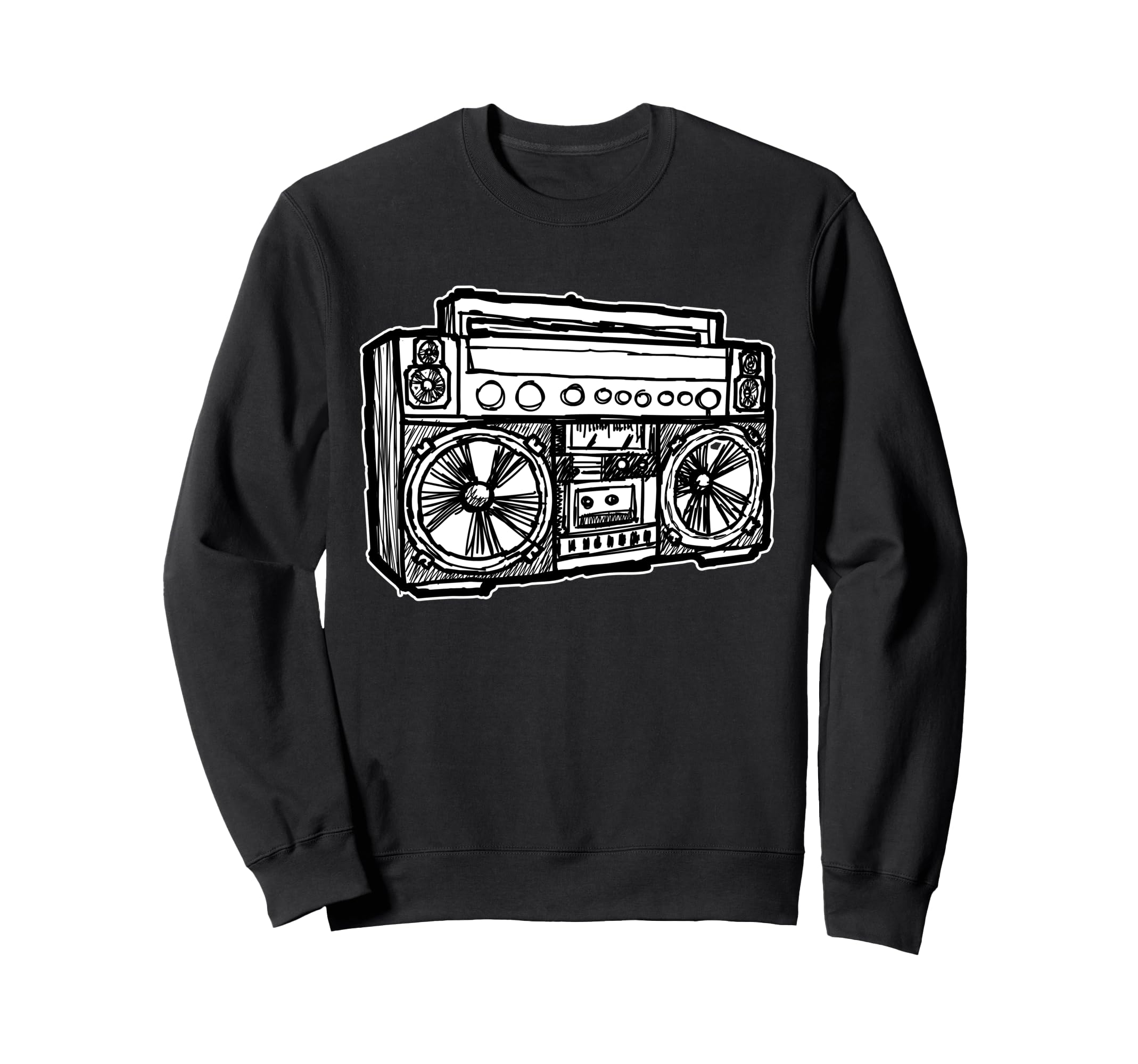 Ghetto Blaster 80S 90S Old Sweatshirt - Fun Novelty Design Men Women - T-Shirt, Sweatshirt, Hoodie