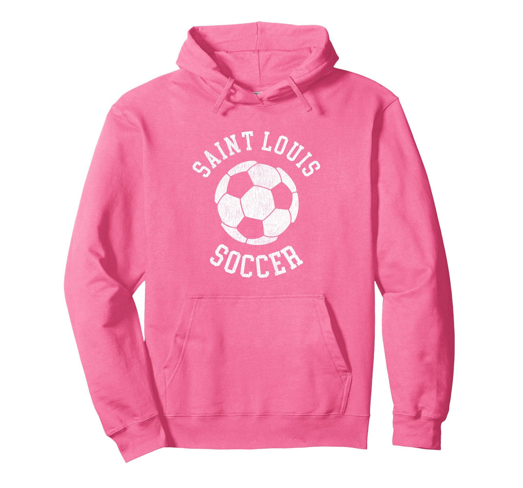 Saint Louis Soccer Distressed 90S Hoodie - Graphic Print Men Women - T-Shirt, Sweatshirt, Hoodie
