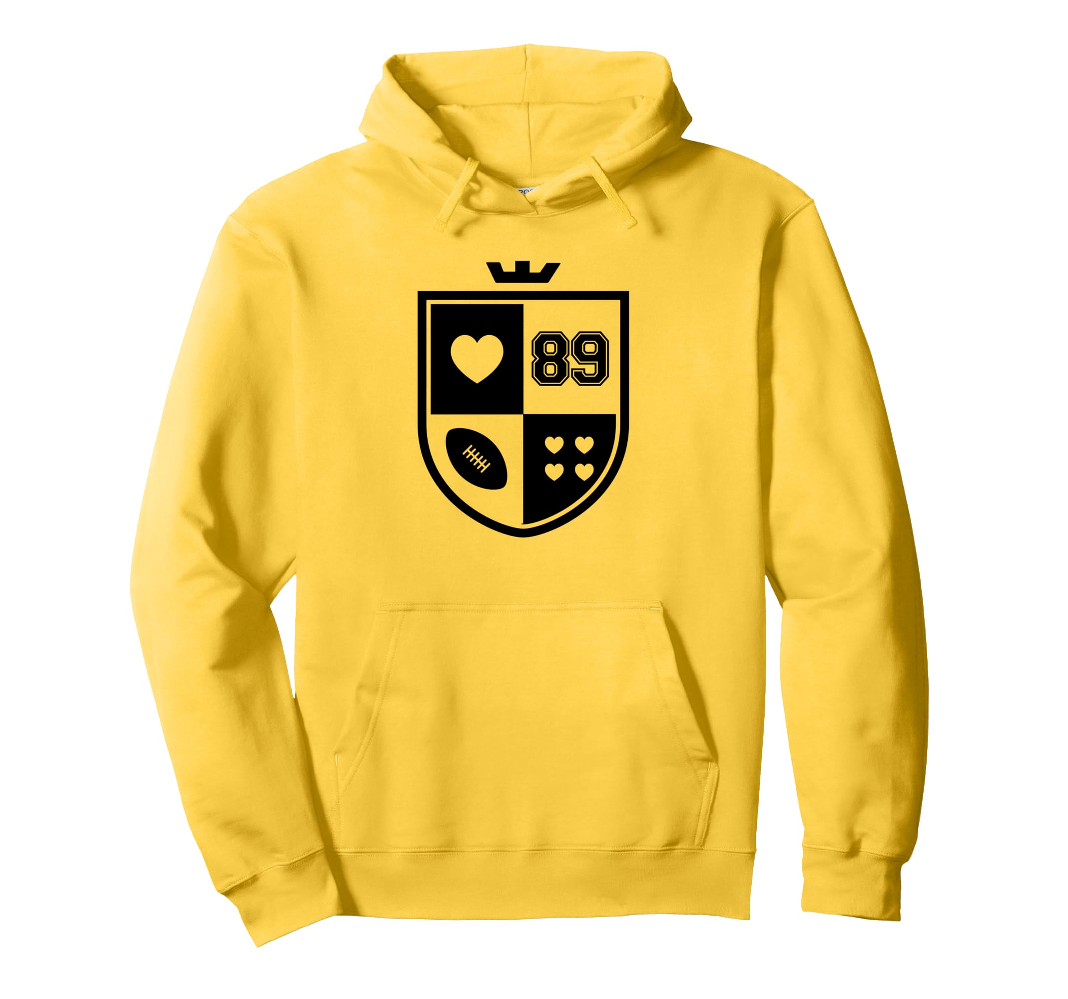 I Love Football I Heart Football Funny Hoodie - Unique Graphic for Adults - T-Shirt, Sweatshirt, Hoodie