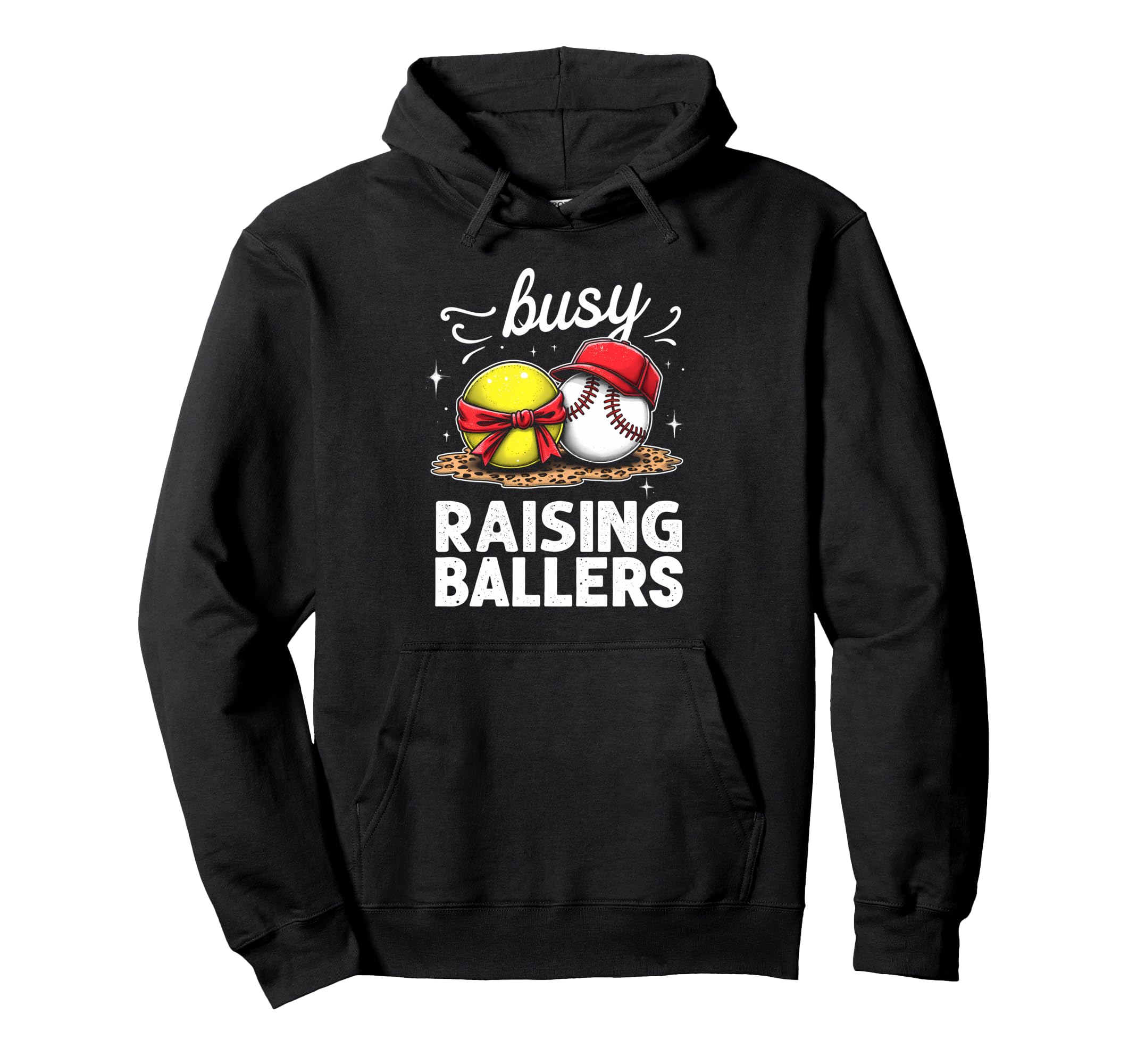 Energetic Busy Raising Ballers Hoodie - Aesthetic Graphic Men Women - T-Shirt, Sweatshirt, Hoodie