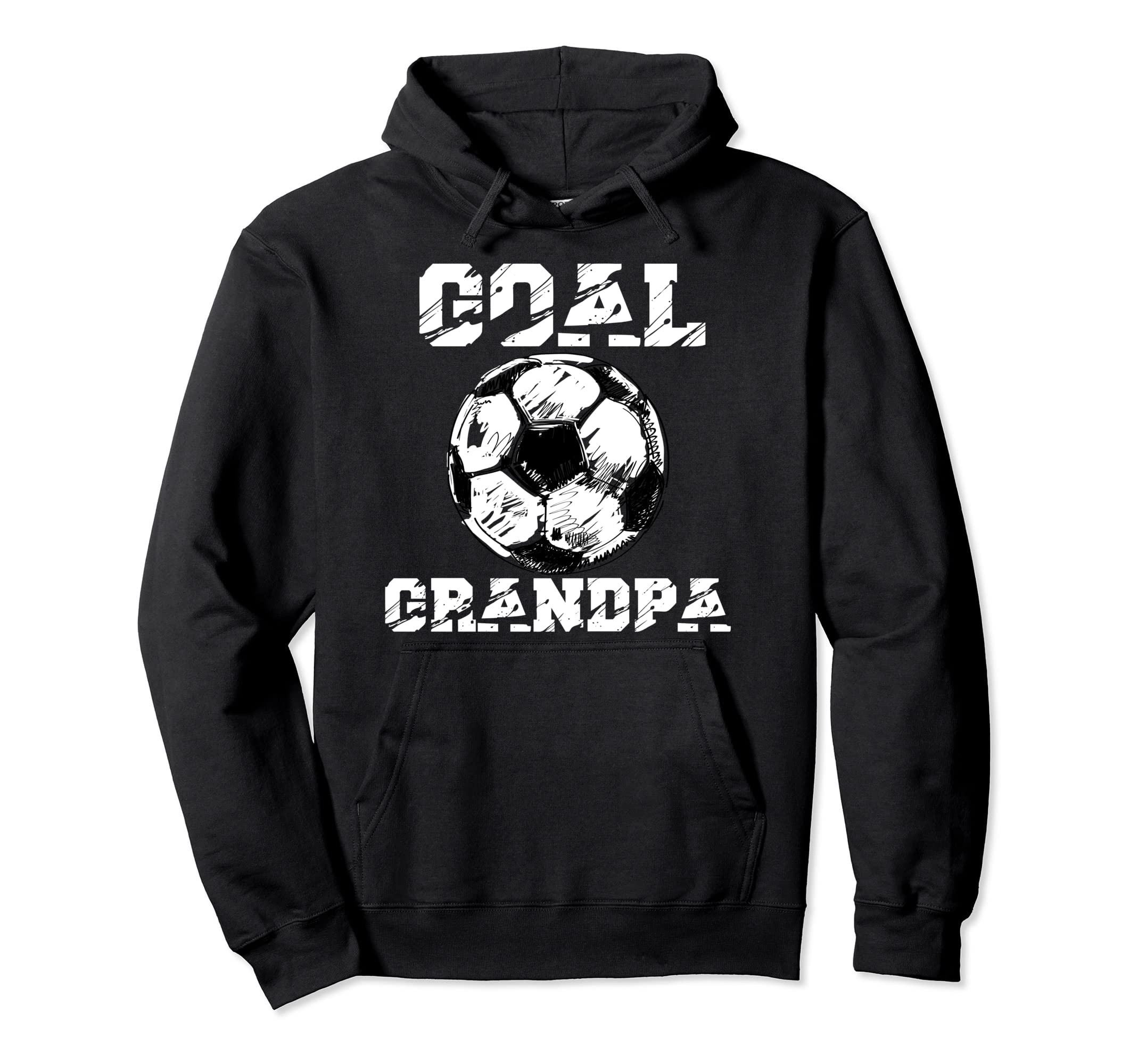 Goal Grandpa Funny Football Soccer Hoodie - Minimalist Print Men Women - T-Shirt, Sweatshirt, Hoodie