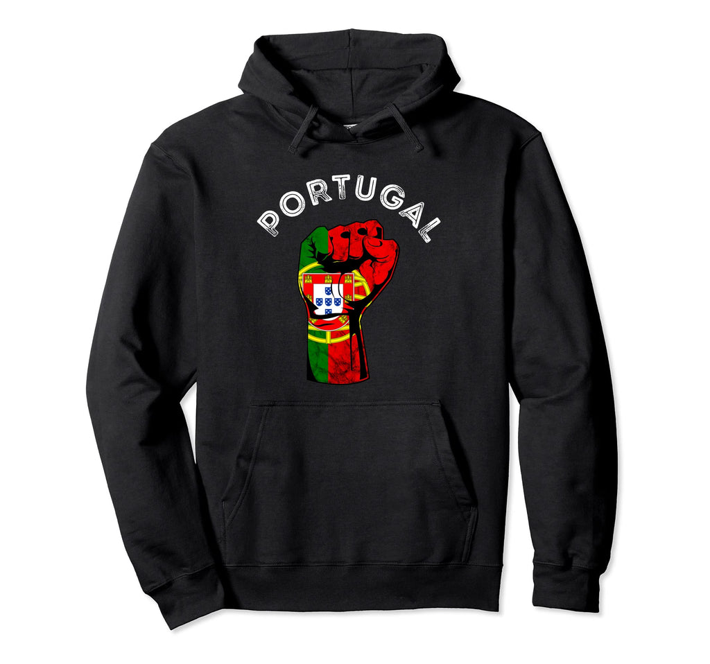Portugal Hand Fist Power Portuguese Pride Hoodie - Custom Art Print Unisex - T-Shirt, Sweatshirt, Hoodie