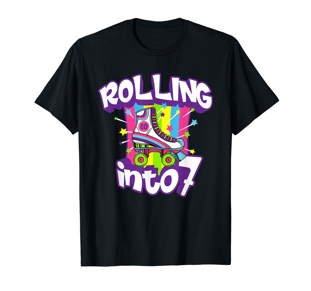Roller Skates Funny 7Th Birthday 7 T-Shirt - Streetwear Style for Adults - T-Shirt, Sweatshirt, Hoodie