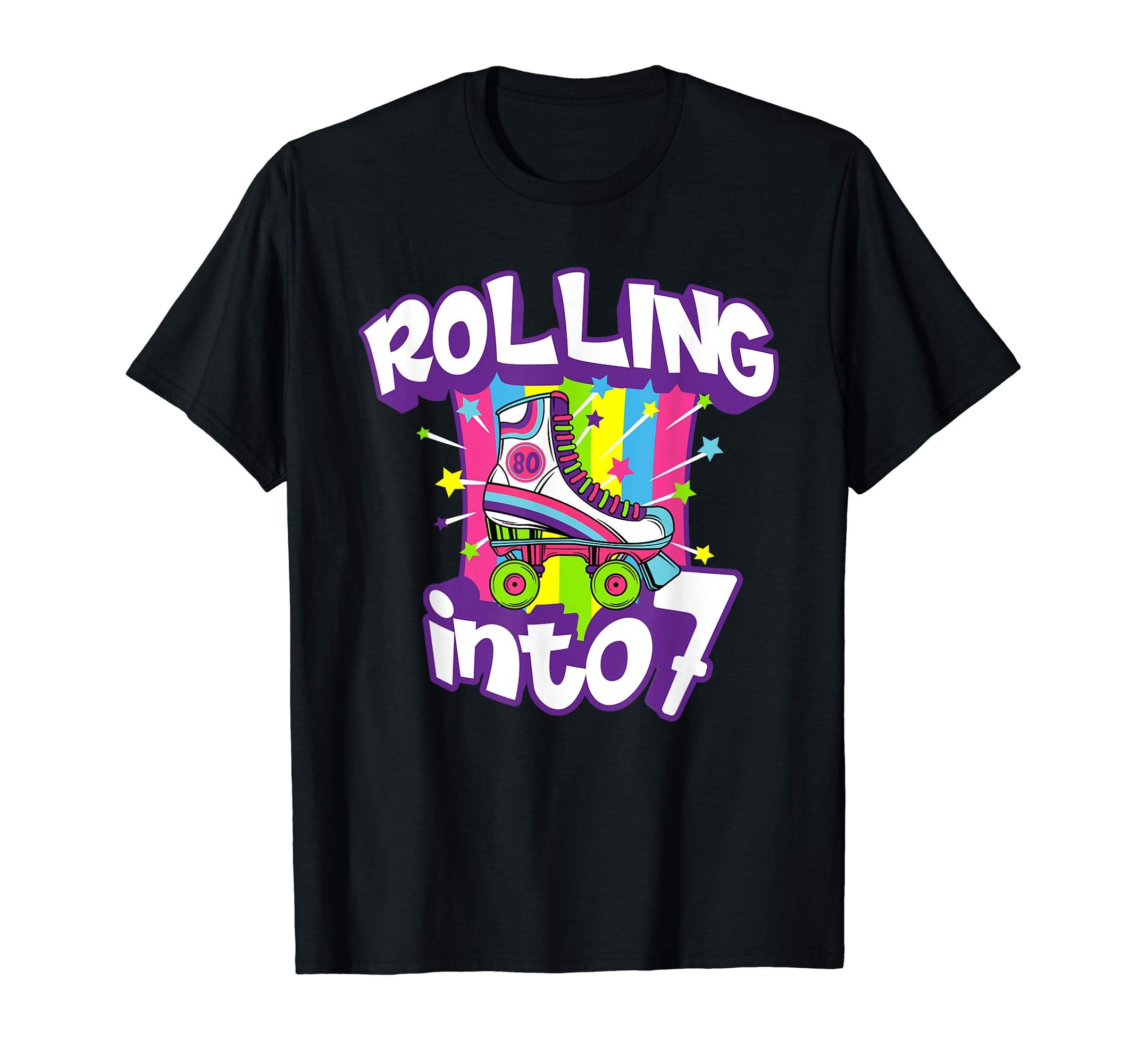 Roller Skates Funny 7Th Birthday 7 T-Shirt - Streetwear Style for Adults - T-Shirt, Sweatshirt, Hoodie