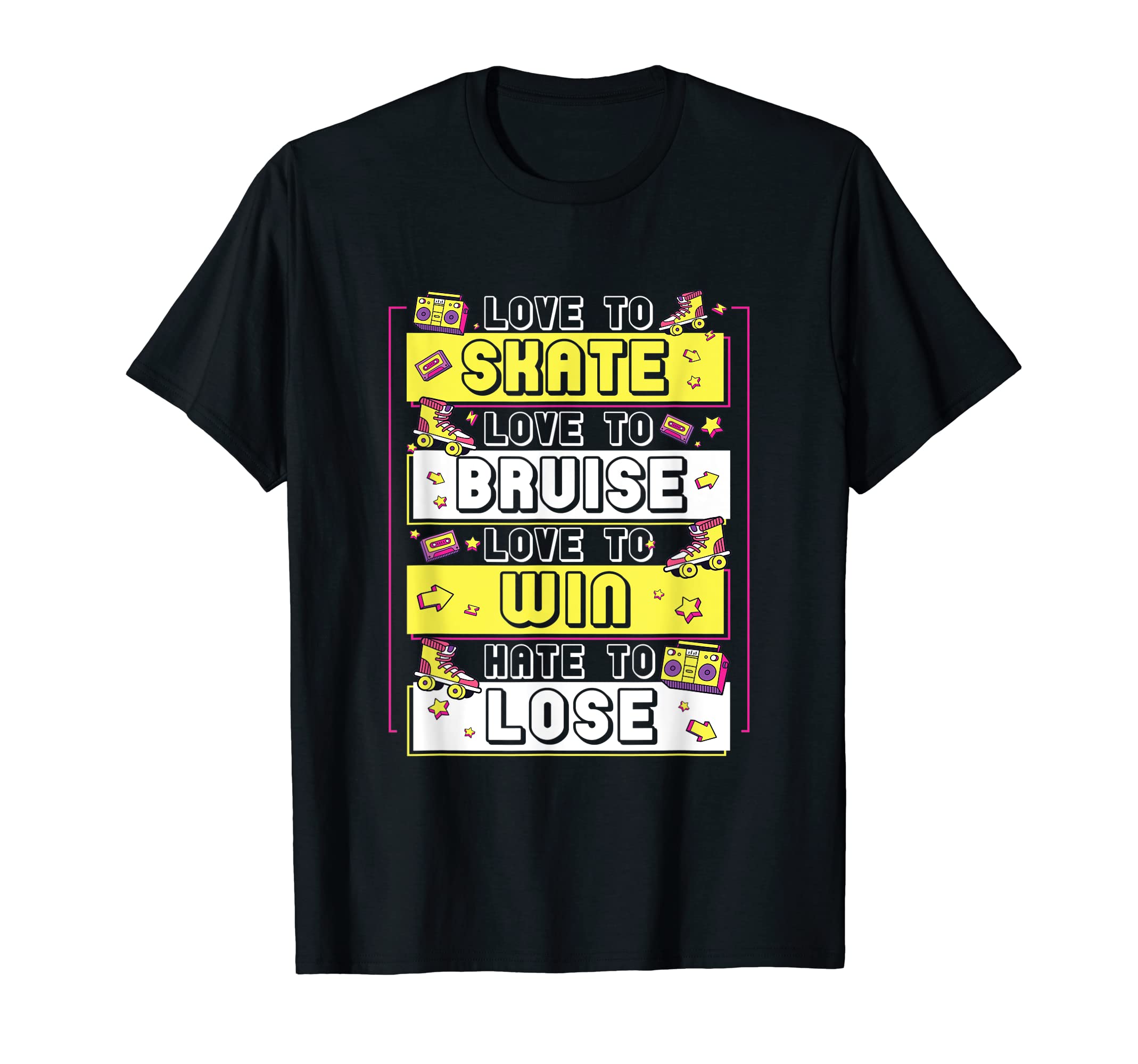 Quad Skating Groovy 80S 90S Skates T-Shirt - Aesthetic Graphic Unisex - T-Shirt, Sweatshirt, Hoodie