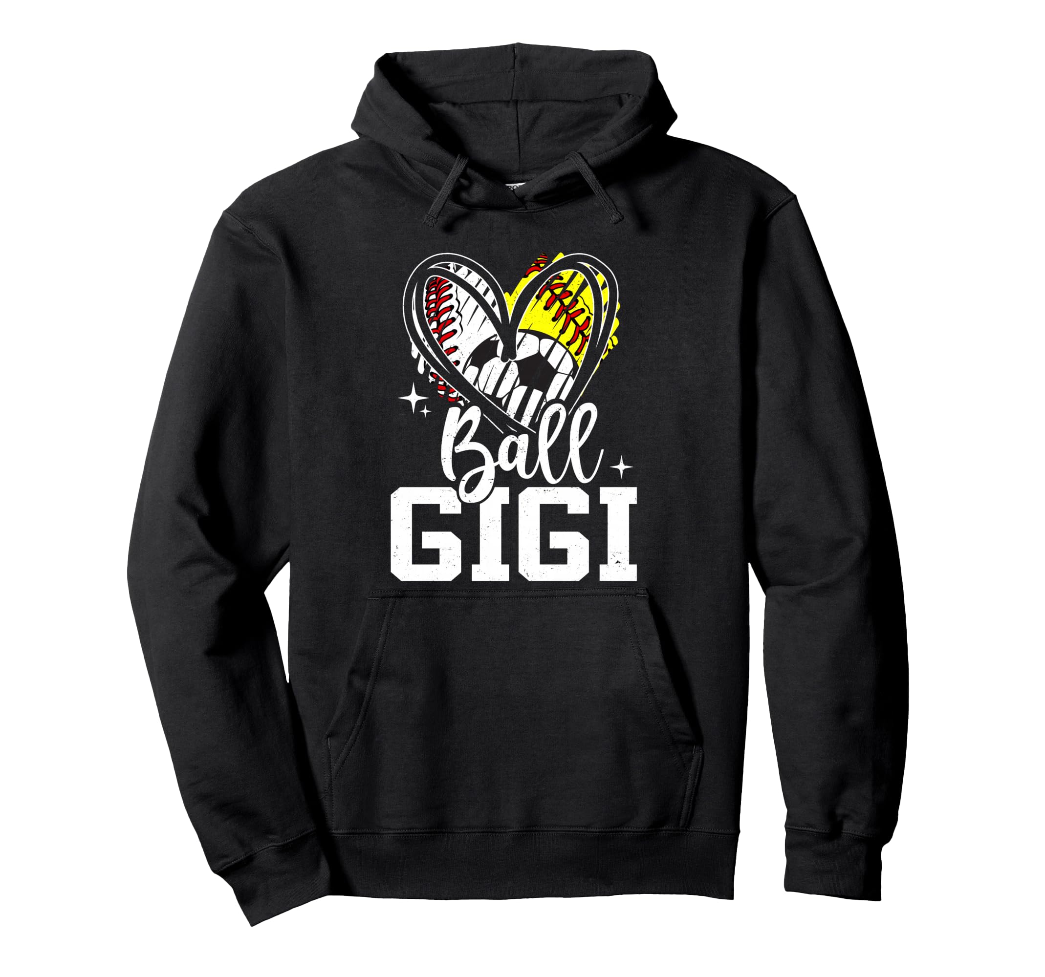 Ball Gigi Baseball Softball Soccer Hoodie - Custom Art Print Men Women - T-Shirt, Sweatshirt, Hoodie