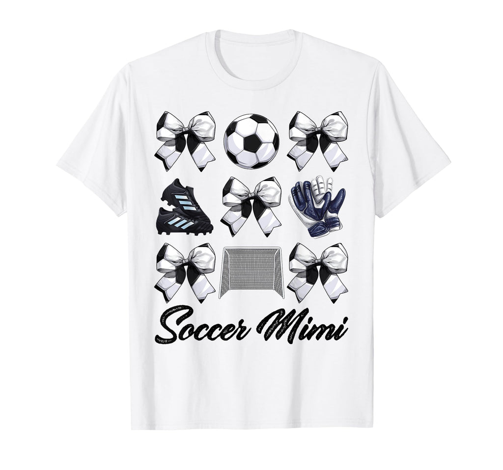 Soccer Mimi Bow Soccer Mom Mommy Mothers T-Shirt - Streetwear Style Unisex - T-Shirt, Sweatshirt, Hoodie