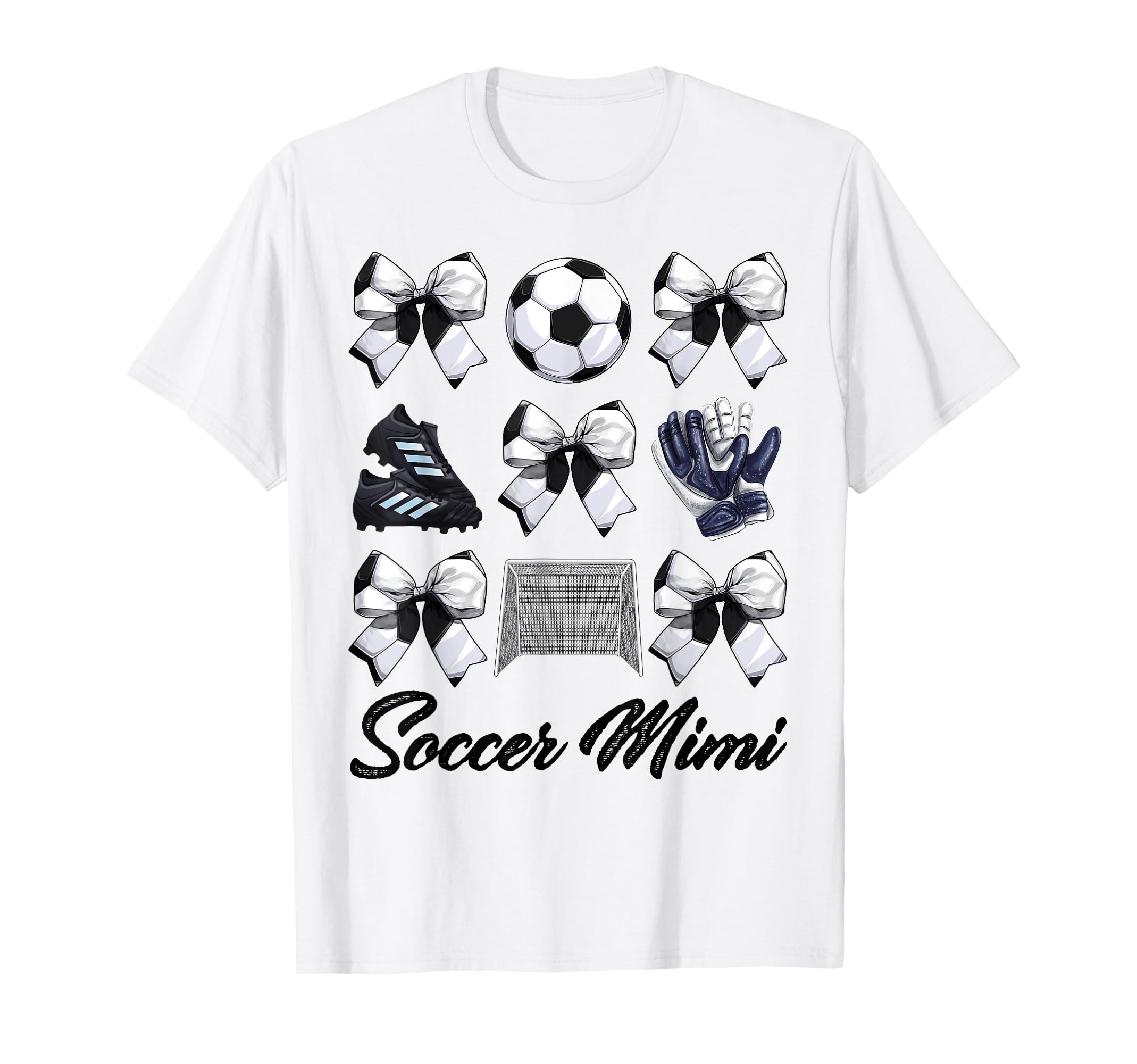 Soccer Mimi Bow Soccer Mom Mommy Mothers T-Shirt - Streetwear Style Unisex - T-Shirt, Sweatshirt, Hoodie