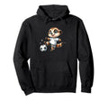Meerkat Soccer Player Cartoon Kicking Hoodie - Streetwear Style Men Women - T-Shirt, Sweatshirt, Hoodie