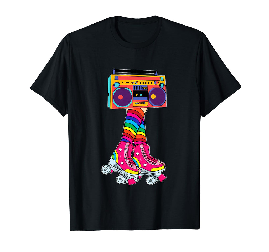 Rollerskates Funny 80S Roller Disco T-Shirt - Custom Art Print Men Women - T-Shirt, Sweatshirt, Hoodie