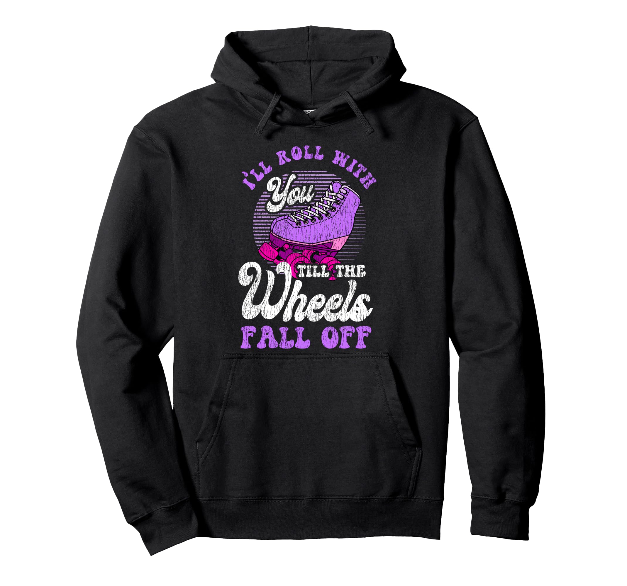 Roller Skating Skate 1970S Hoodie - Minimalist Print Unisex - T-Shirt, Sweatshirt, Hoodie