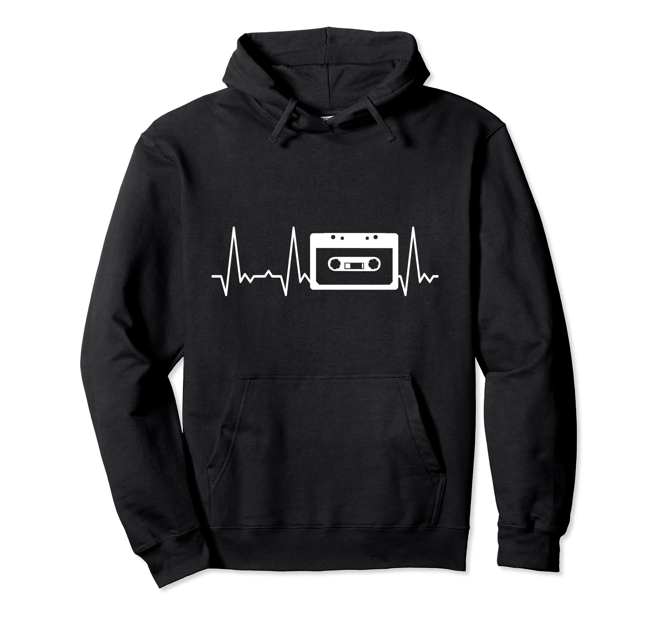 Heartbeat Cassette Tape Hoodie - Custom Art Print Unisex - T-Shirt, Sweatshirt, Hoodie
