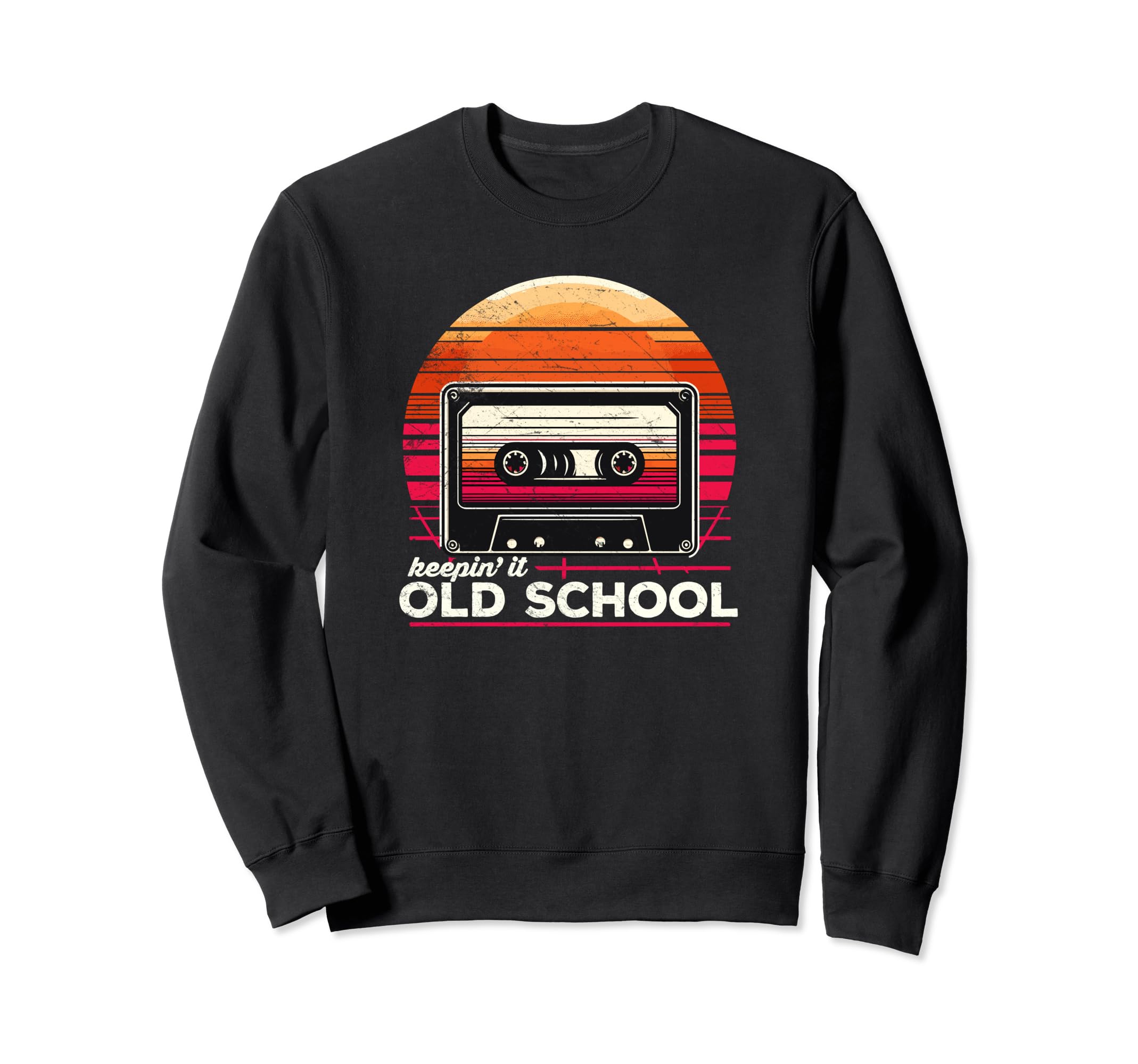 80S Music Cassette Tape Keeping It Sweatshirt - Minimalist Print Unisex - T-Shirt, Sweatshirt, Hoodie