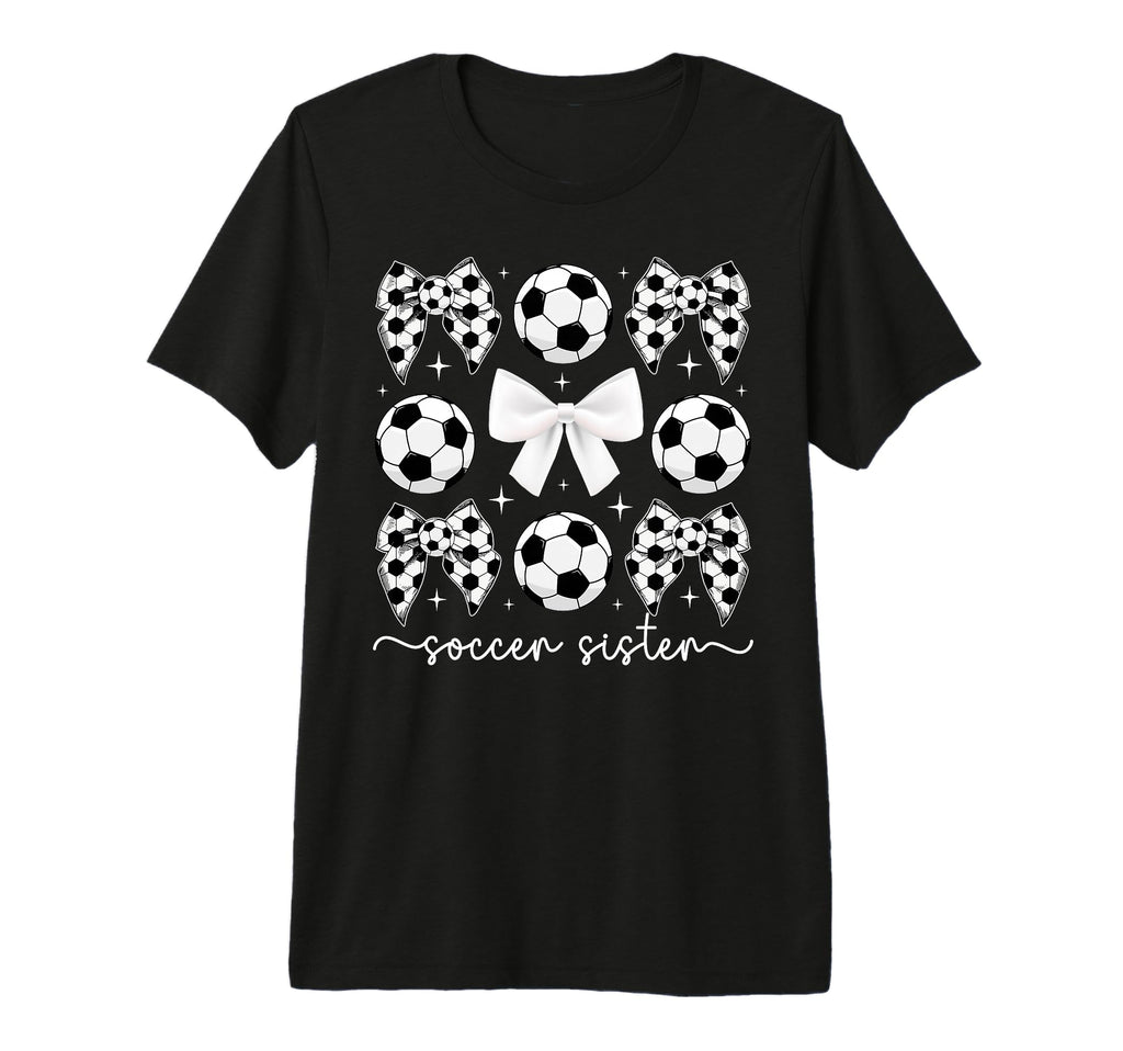 Soccer Sister Coquette Sister Soccer T-Shirt - Trendy Graphic Men Women - T-Shirt, Sweatshirt, Hoodie