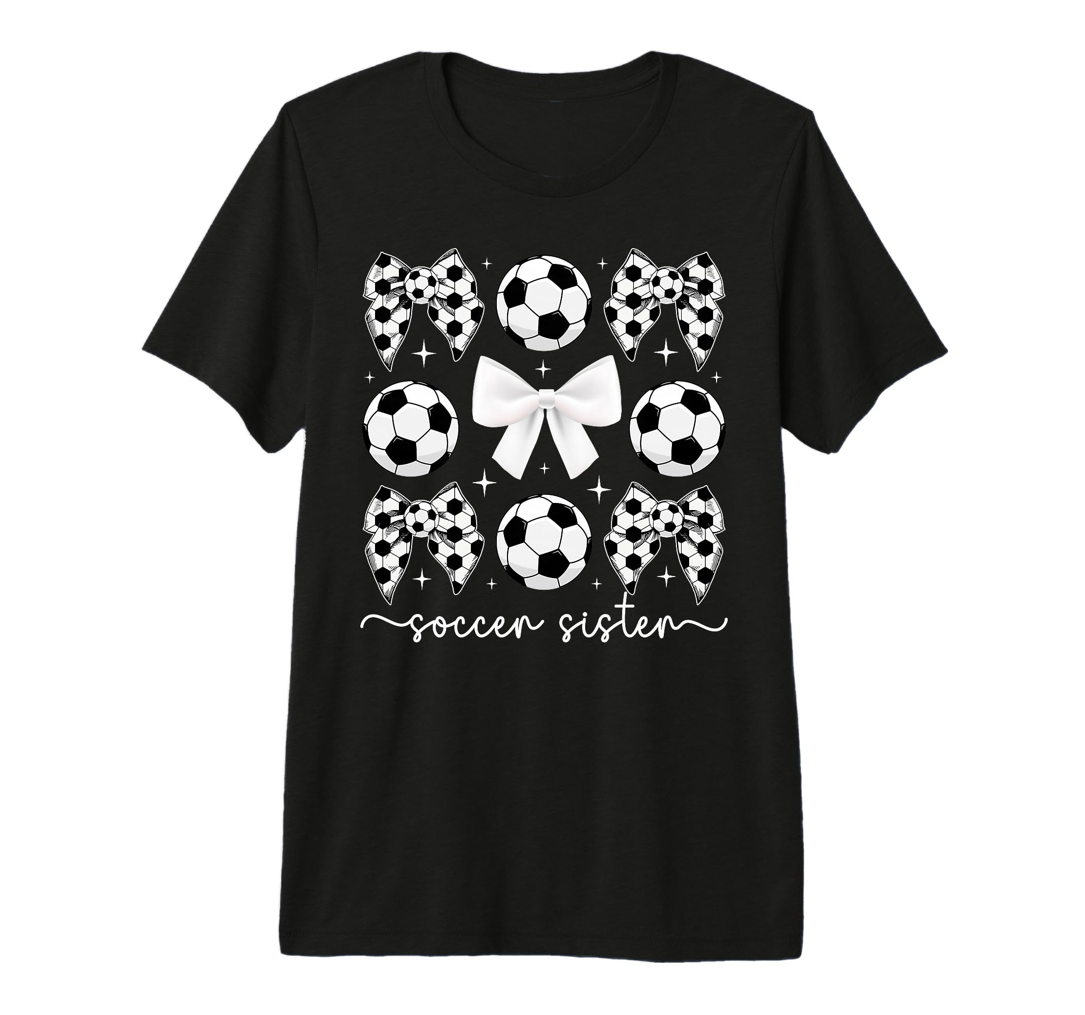 Soccer Sister Coquette Sister Soccer T-Shirt - Trendy Graphic Men Women - T-Shirt, Sweatshirt, Hoodie