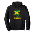 Jamaica Watercolors Sport Jamaican Flag Hoodie - Novelty Apparel Men Women - T-Shirt, Sweatshirt, Hoodie