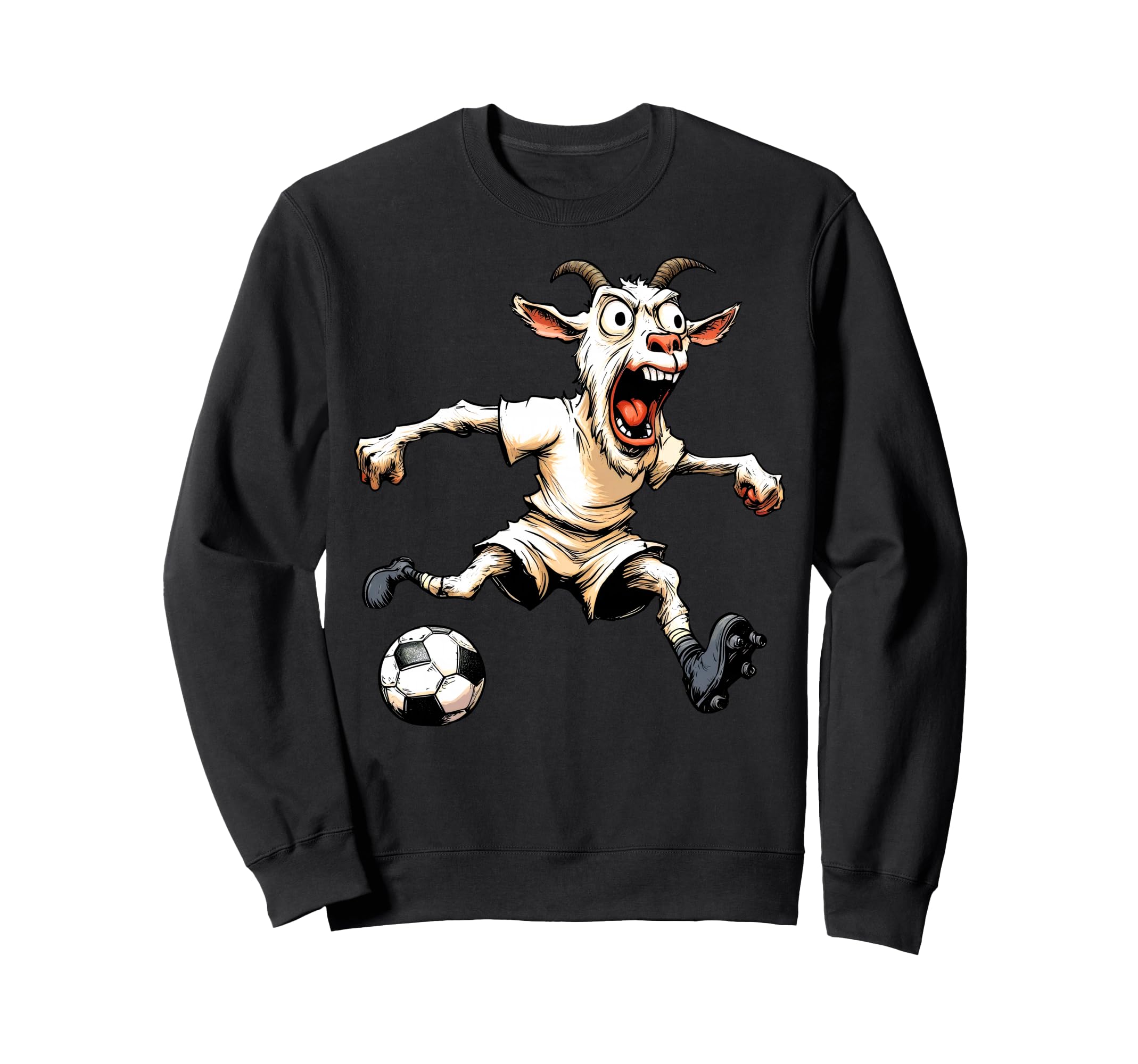 Football Goat Sweatshirt - Aesthetic Graphic Men Women - T-Shirt, Sweatshirt, Hoodie