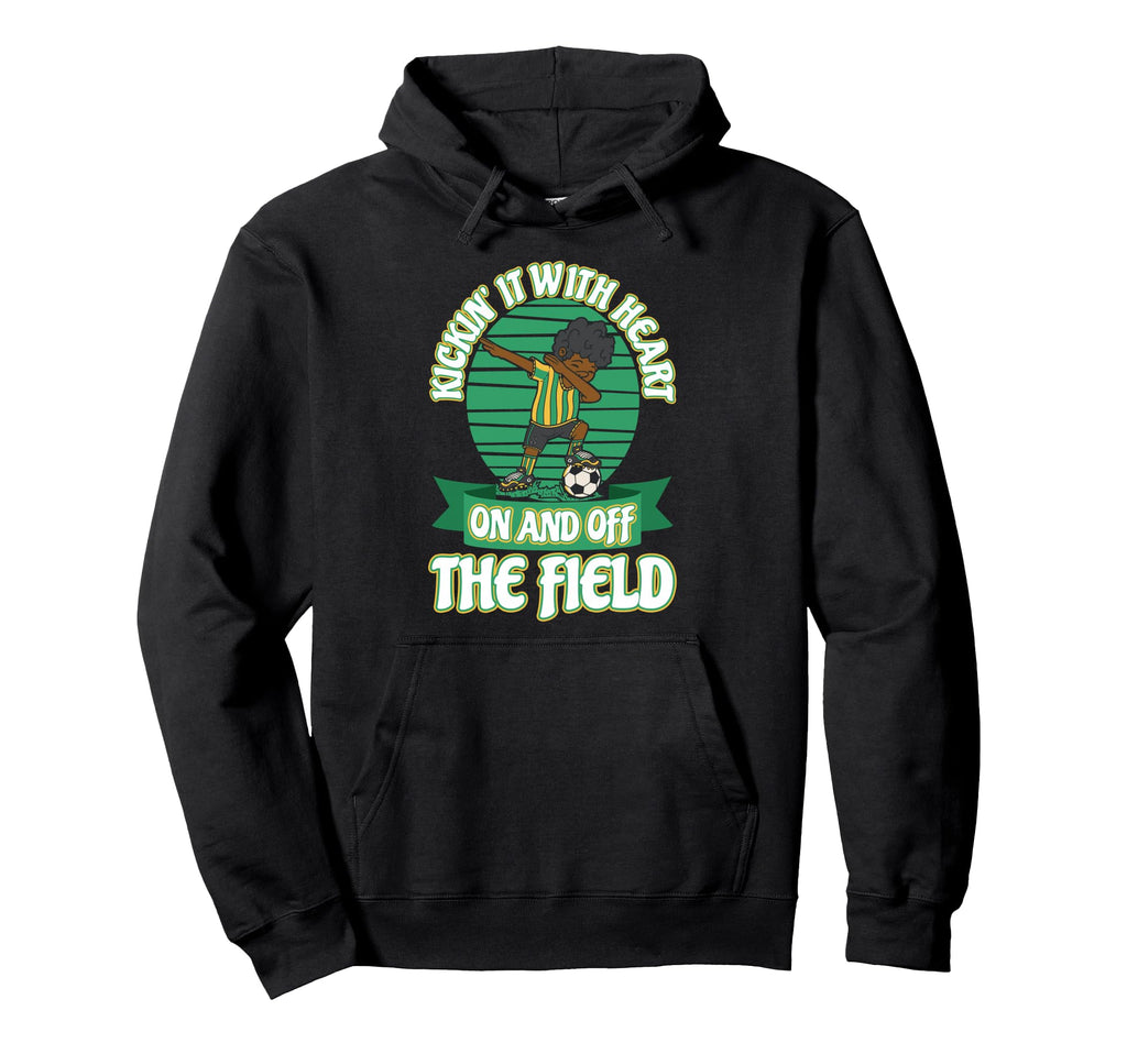 Kickin It Heart And Off Field Sporty Hoodie - Streetwear Style for Adults - T-Shirt, Sweatshirt, Hoodie