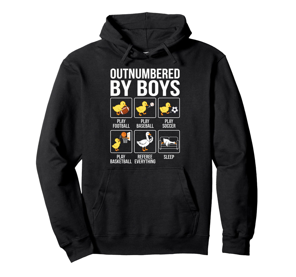 Outnumbered Ducklings Football Soccer Hoodie - Aesthetic Graphic Men Women - T-Shirt, Sweatshirt, Hoodie