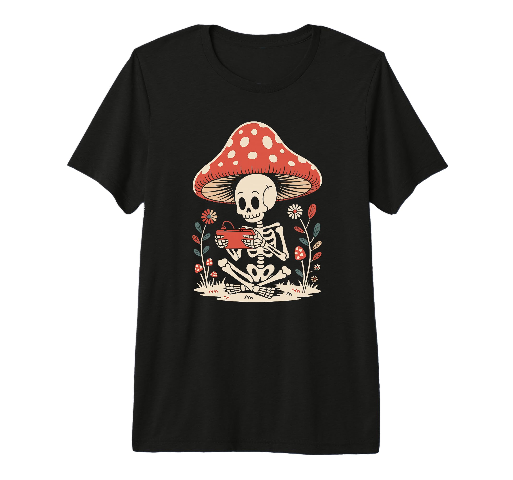 Goblincore Nature Skeleton Gaming T-Shirt - Fun Novelty Design for Adults - T-Shirt, Sweatshirt, Hoodie