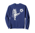 Soccer Cat Star Player Score Game Sweatshirt - Trendy Graphic Men Women - T-Shirt, Sweatshirt, Hoodie
