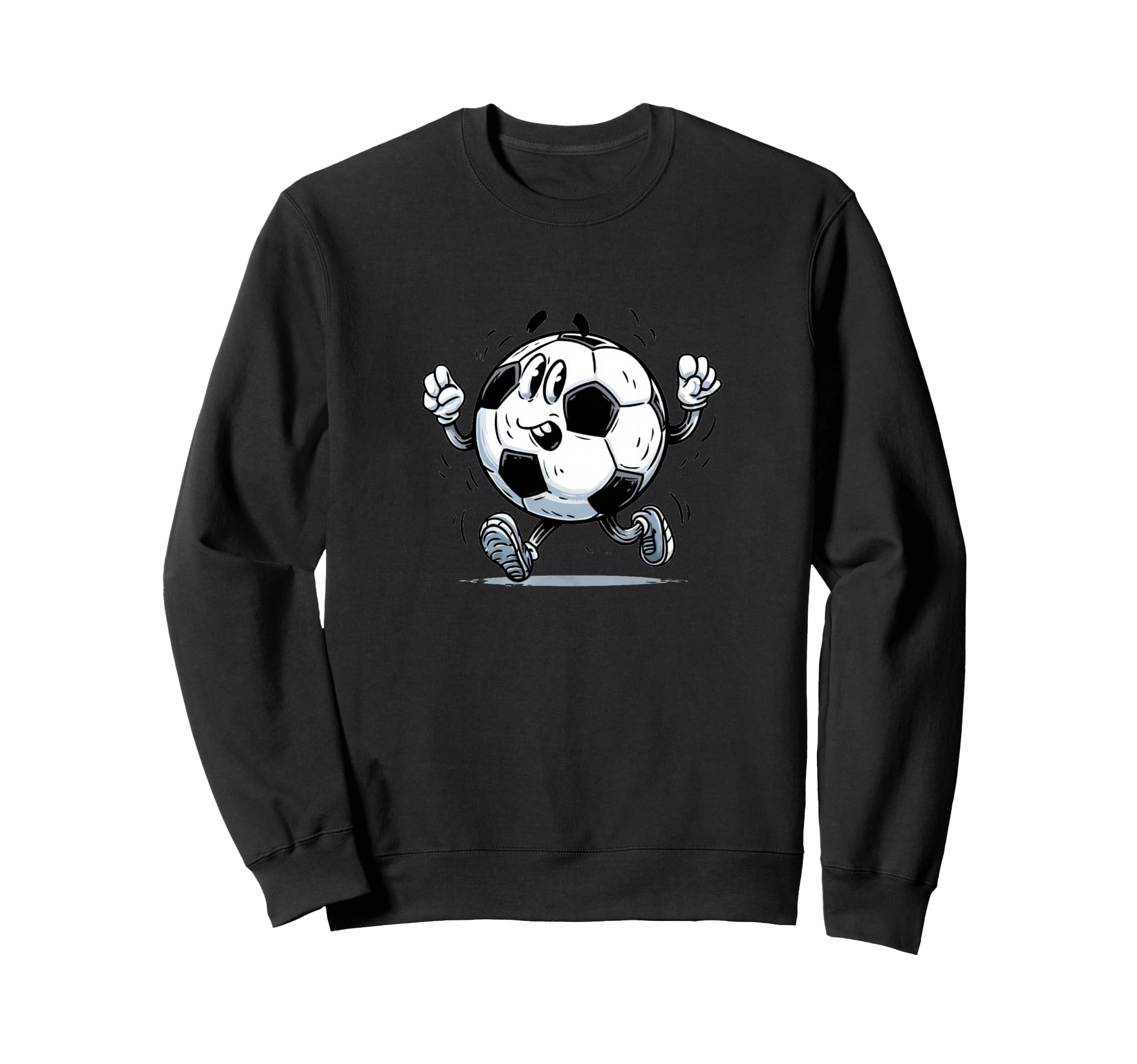 Cartoon Soccer Ball Costume And Sweatshirt - Aesthetic Graphic Men Women - T-Shirt, Sweatshirt, Hoodie
