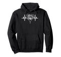 Heartbeat Soccer Heart Line Pulse Hoodie - Aesthetic Graphic for Adults - T-Shirt, Sweatshirt, Hoodie