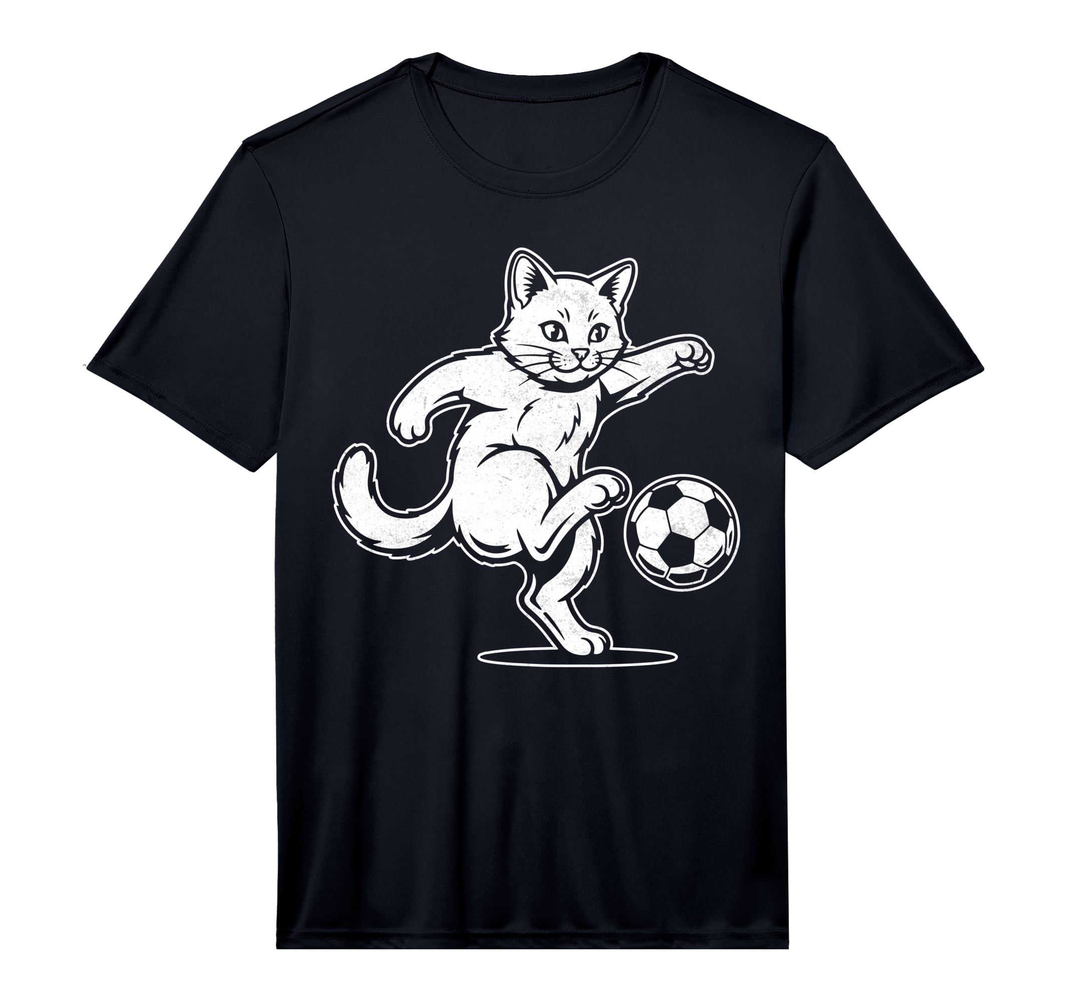 Funny Cat Soccer Ball Soccer Lover T-Shirt - Graphic Print for Adults - T-Shirt, Sweatshirt, Hoodie