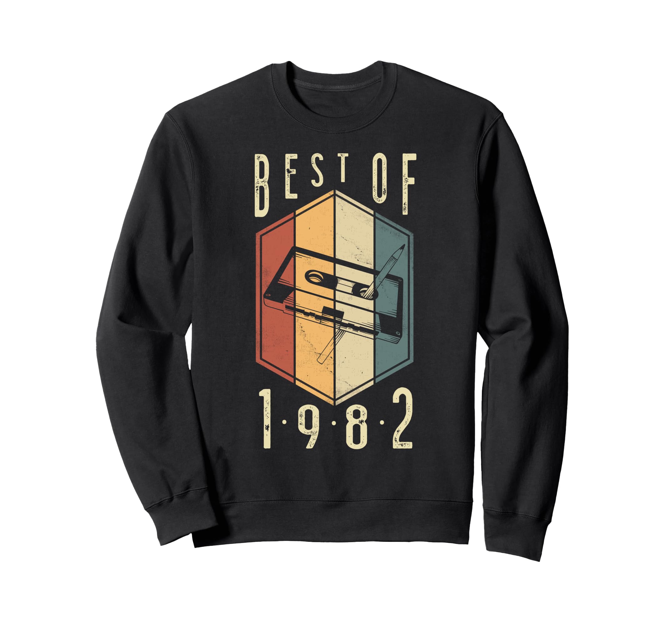 Best 1982 Gifts Cassette Tape Sweatshirt - Casual Everyday Wear Men Women - T-Shirt, Sweatshirt, Hoodie