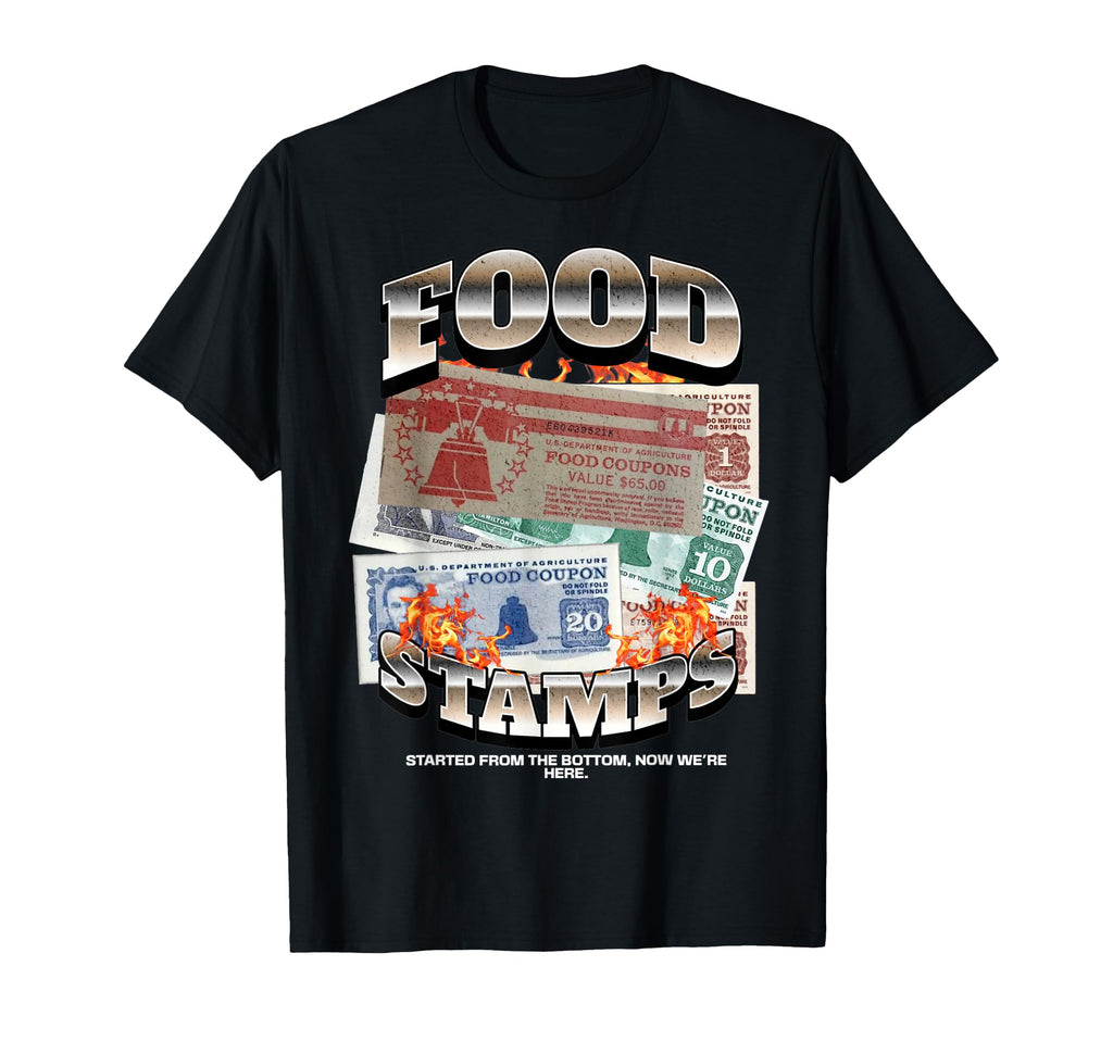 Funny 90S Hiphop Foodstamps Food T-Shirt - Fun Novelty Design Men Women - T-Shirt, Sweatshirt, Hoodie