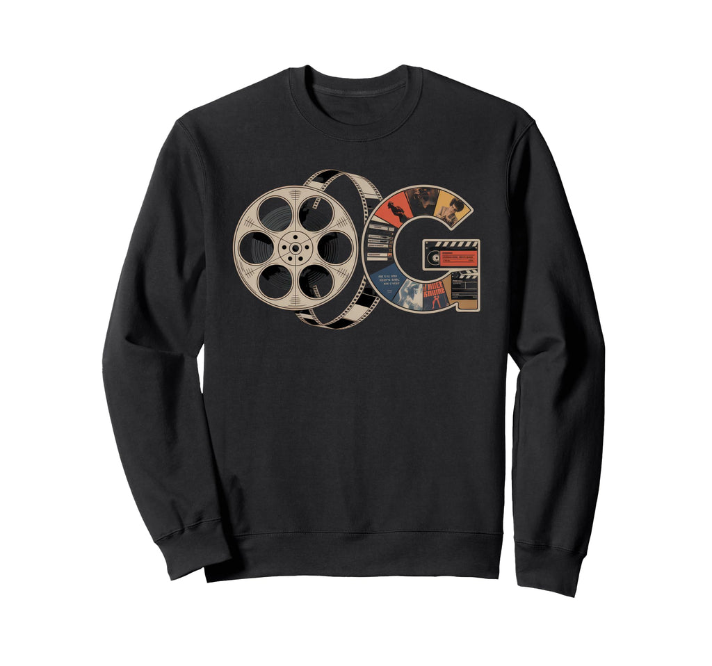 Old School Og Hip Hop Vinyl Cds Sweatshirt - Custom Art Print Men Women - T-Shirt, Sweatshirt, Hoodie