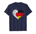 Japan Germany Flag Heart Soccer T-Shirt - Novelty Apparel Unisex - T-Shirt, Sweatshirt, Hoodie