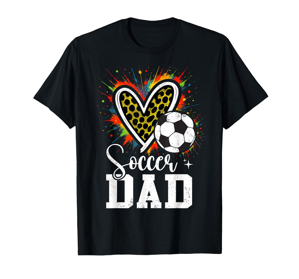 My Favorite Soccer Ball Dad Leopard Sweatshirt - Aesthetic Graphic Unisex - T-Shirt, Sweatshirt, Hoodie