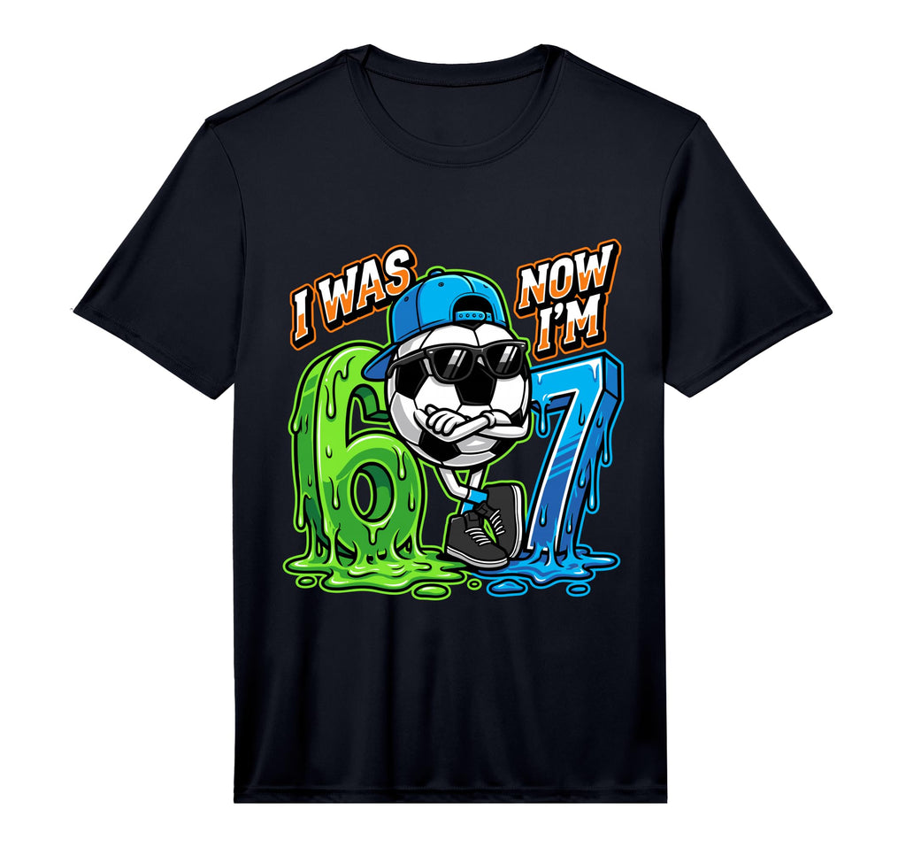 I Was 6 Now Im 7 Birthday Soccer Ball T-Shirt - Streetwear Style Men Women - T-Shirt, Sweatshirt, Hoodie