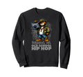Raised Old School Hip Hop Teddy Sweatshirt - Aesthetic Graphic for Adults - T-Shirt, Sweatshirt, Hoodie