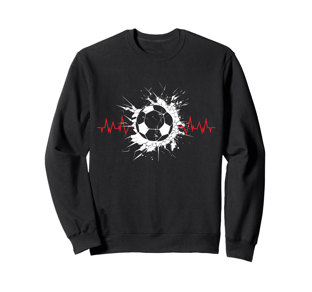 Soccer Ball Heartbeat Players And Sweatshirt - Streetwear Style Men Women - T-Shirt, Sweatshirt, Hoodie