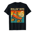 Rolling Into 6 Roller Skating 6Th T-Shirt - Novelty Apparel for Adults - T-Shirt, Sweatshirt, Hoodie