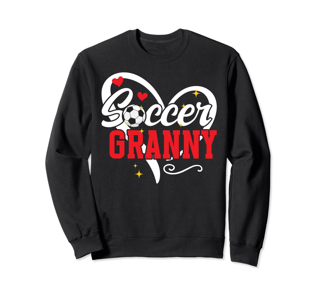Soccer Granny Heart Grandma Granny Sweatshirt - Fun Novelty Design Unisex - T-Shirt, Sweatshirt, Hoodie