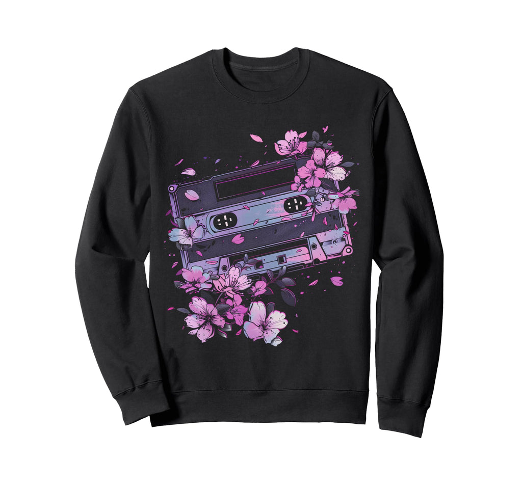 Japanese Cherry Blossom Aesthetic Sweatshirt - Graphic Print for Adults - T-Shirt, Sweatshirt, Hoodie