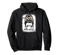 Soccer Mom Life Messy Bun Game Day Hoodie - Aesthetic Graphic Men Women - T-Shirt, Sweatshirt, Hoodie