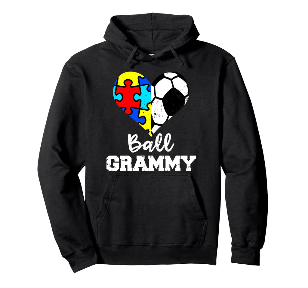 Autism Soccer Grammy Funny Autism Puzzle Hoodie - Graphic Print for Adults - T-Shirt, Sweatshirt, Hoodie
