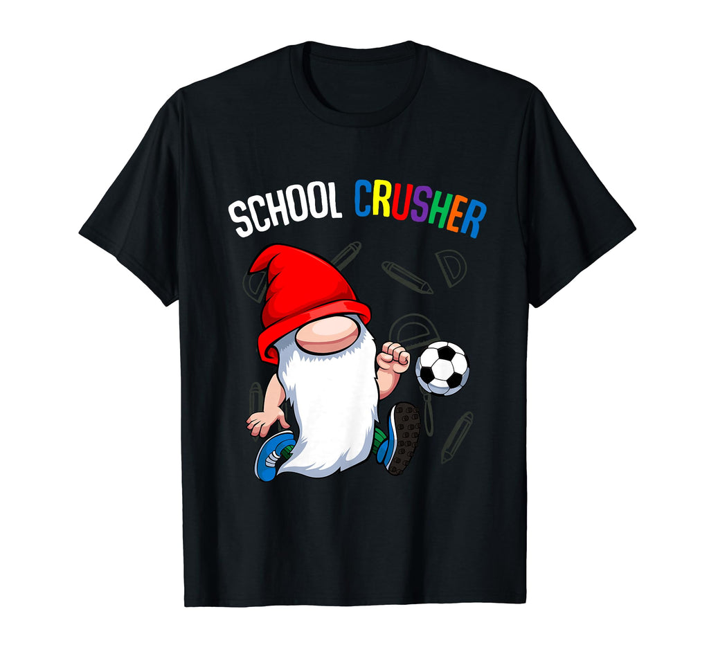 School Crusher Back To School Gnome T-Shirt - Custom Art Print Men Women - T-Shirt, Sweatshirt, Hoodie