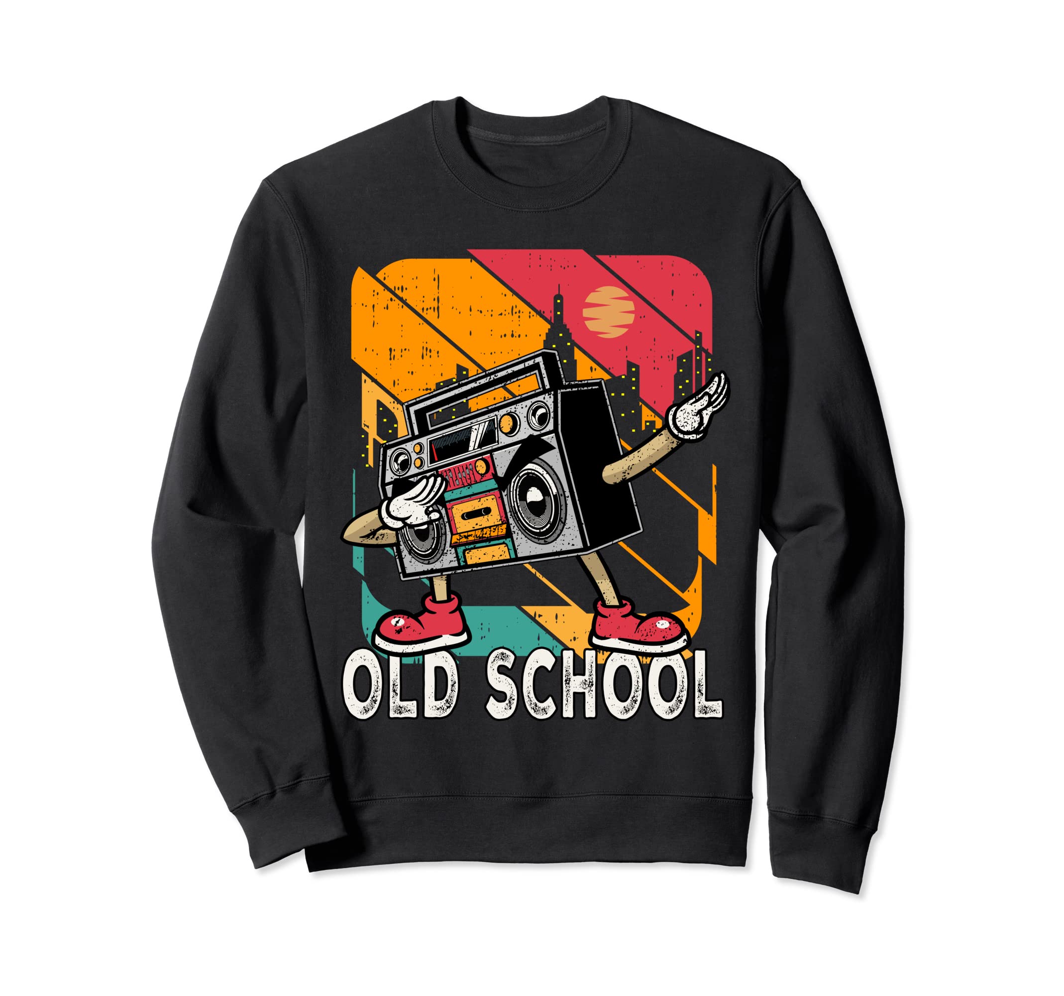 Ghetto Blaster 80S 90S Hip Hip Sweatshirt - Minimalist Print for Adults - T-Shirt, Sweatshirt, Hoodie