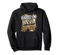 Raised Old School Hip Hop Cassette Hoodie - Fun Novelty Design for Adults - T-Shirt, Sweatshirt, Hoodie
