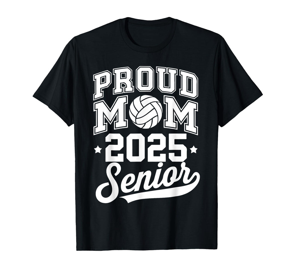 Senior 2025 Volleyball Mom High T-Shirt - Minimalist Print for Adults - T-Shirt, Sweatshirt, Hoodie