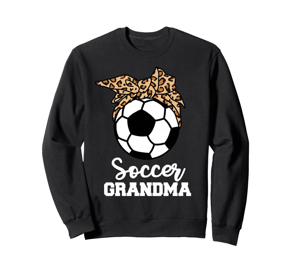 Soccer Grandma Funny Leopard Sweatshirt - Fun Novelty Design for Adults - T-Shirt, Sweatshirt, Hoodie